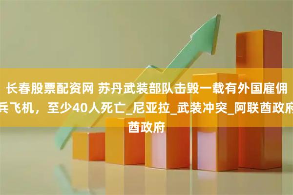 长春股票配资网 苏丹武装部队击毁一载有外国雇佣兵飞机，至少40人死亡_尼亚拉_武装冲突_阿联酋政府
